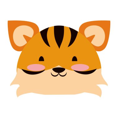 Şirin Kaplan hayvan çizgi film vektör çizimi