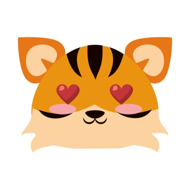 Şirin Kaplan hayvan çizgi film vektör çizimi