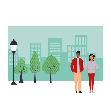 illüstrasyon karakter karikatür vektör çift