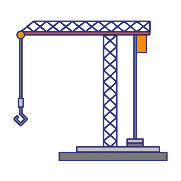 Sous Construction grue symbole isolé — Image vectorielle
