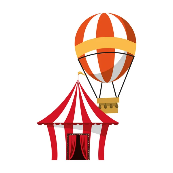 Carnaval circo festival dibujos animados vector ilustración — Archivo Imágenes Vectoriales