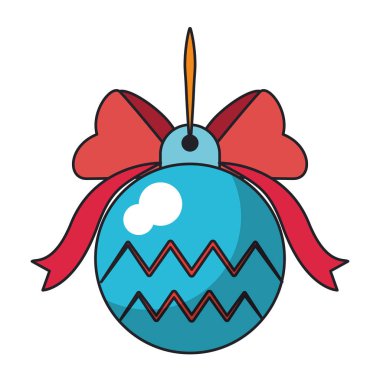 Yay ile Noel dekoratif top