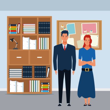 illüstrasyon karakter karikatür vektör çift