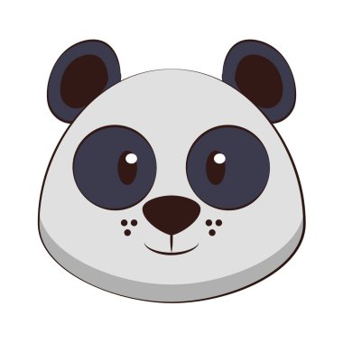 Panda kafa yaban hayatı sevimli hayvan karikatür