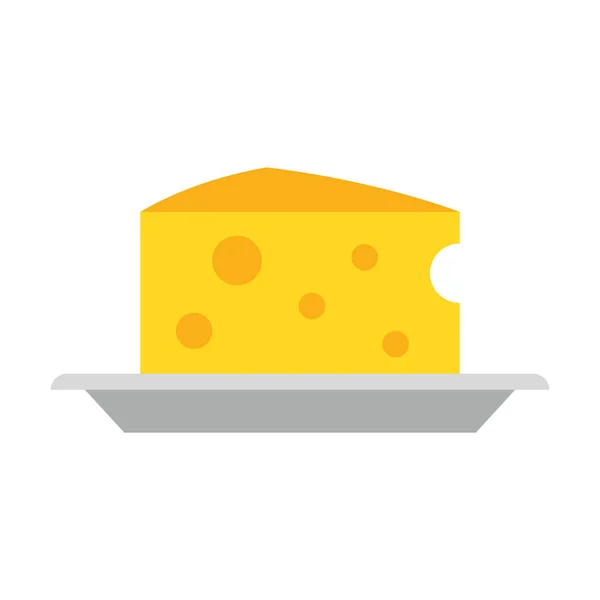 食器料理ベクトルイラストのチーズ乳製品 — ストックベクタ