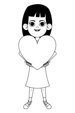 küçük çocuk avatar çizgi film karakteri siyah beyaz