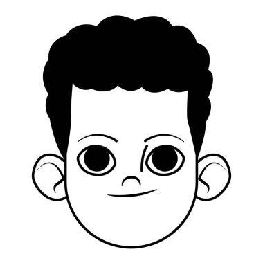 küçük çocuk avatar profil resmi siyah beyaz