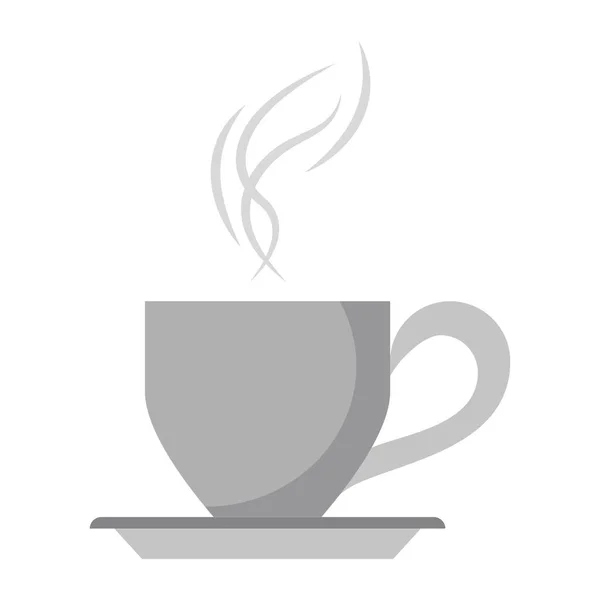 Forró kávéscsésze rajzfilm Vector illusztráció — Stock Vector
