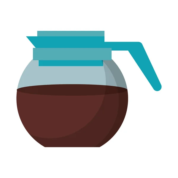 Cafetera hervidor de agua de vidrio Vector ilustración — Vector de stock