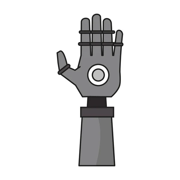 Bionic robot hand technology — Stock Vector