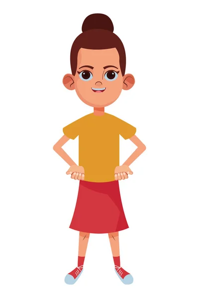 Kleine Kind Avatar Cartoon-Figur — Stockvektor
