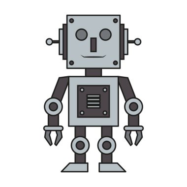 Robot oyuncak teknolojisi karikatür