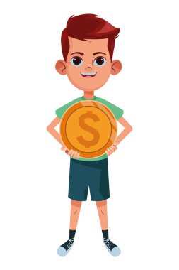 küçük çocuk avatar çizgi film karakteri