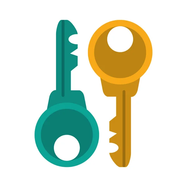 Security keys symbol isolated Vector illustration — Stock Vector