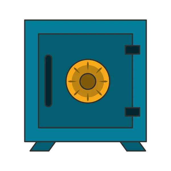 Simbol uang Strongbox terisolasi - Stok Vektor