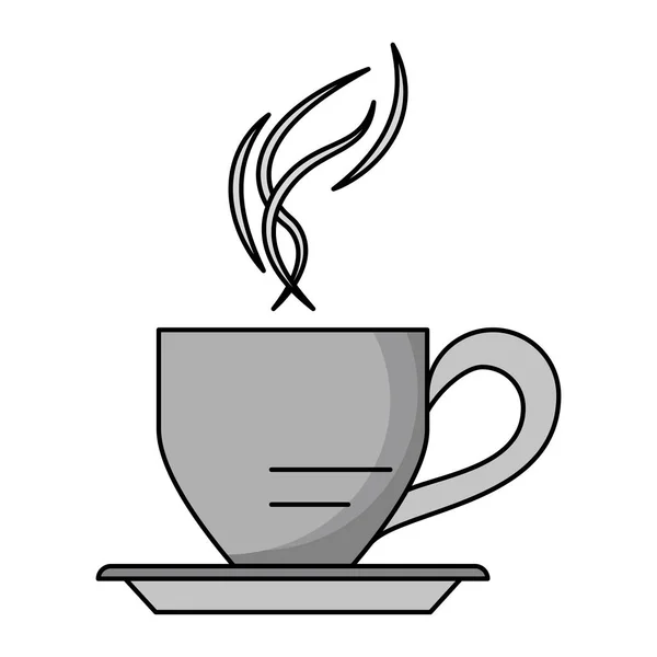 Dibujos animados taza de café caliente — Vector de stock