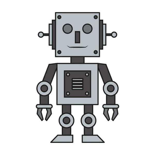Robot jouet technologie dessin animé — Image vectorielle