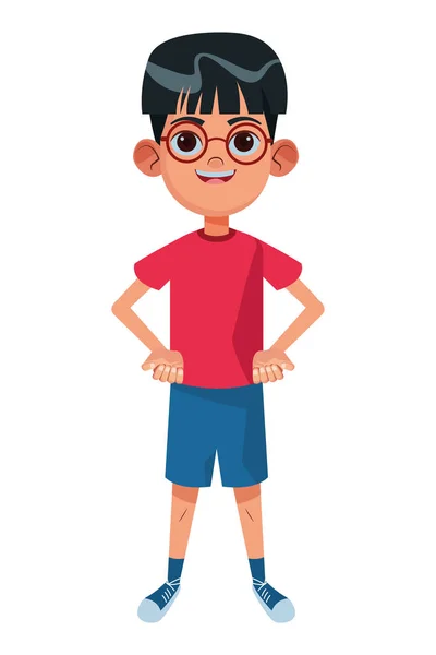 Kleine Kind Avatar Cartoon-Figur — Stockvektor