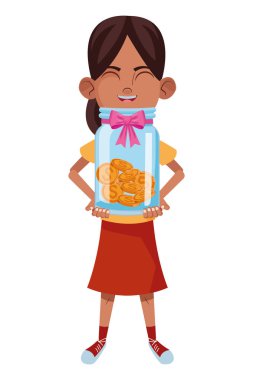 küçük çocuk avatar çizgi film karakteri