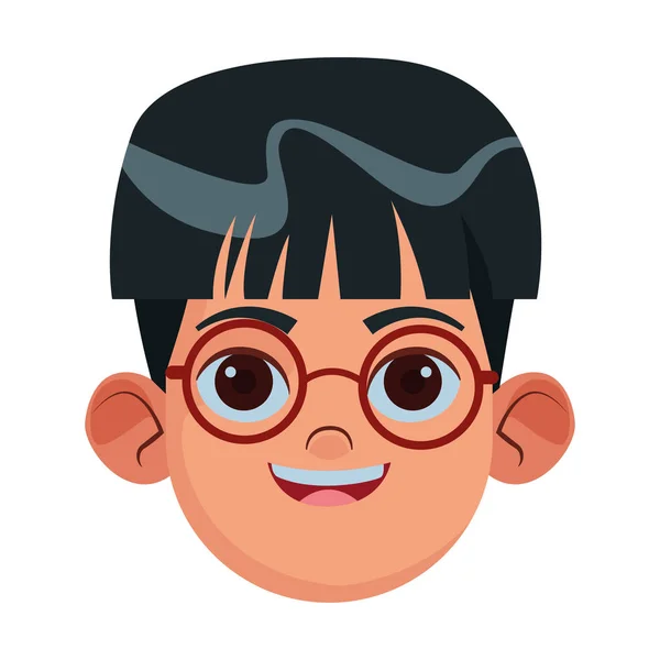Piccolo bambino avatar profilo foto — Vettoriale Stock