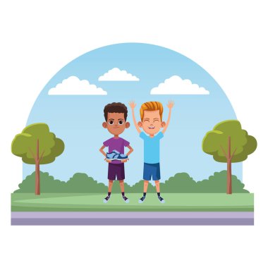 genç çocuklar avatar karton karakter