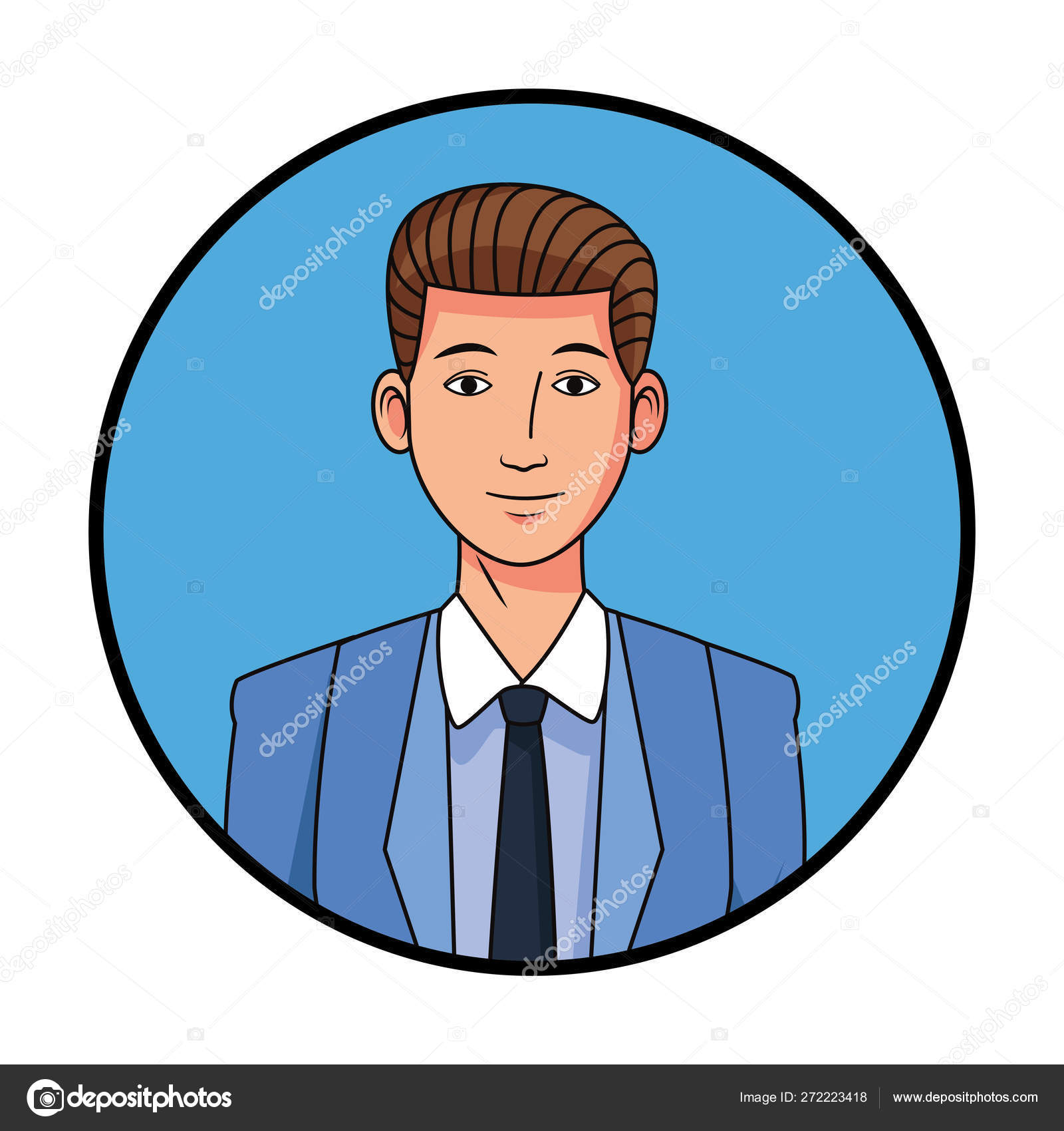 Download Profile Picture Cartoon Man Background