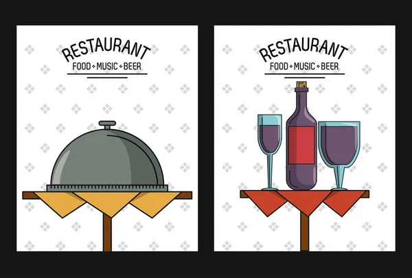 Speisekarte für Restaurants — Stockvektor