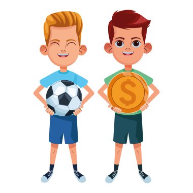 genç çocuklar avatar karton karakter