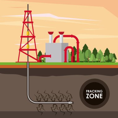 Fracking bölgesi petrol endüstrisi