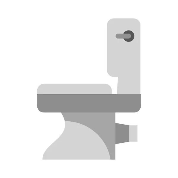 Bad Toilette Symbol isoliert — Stockvektor