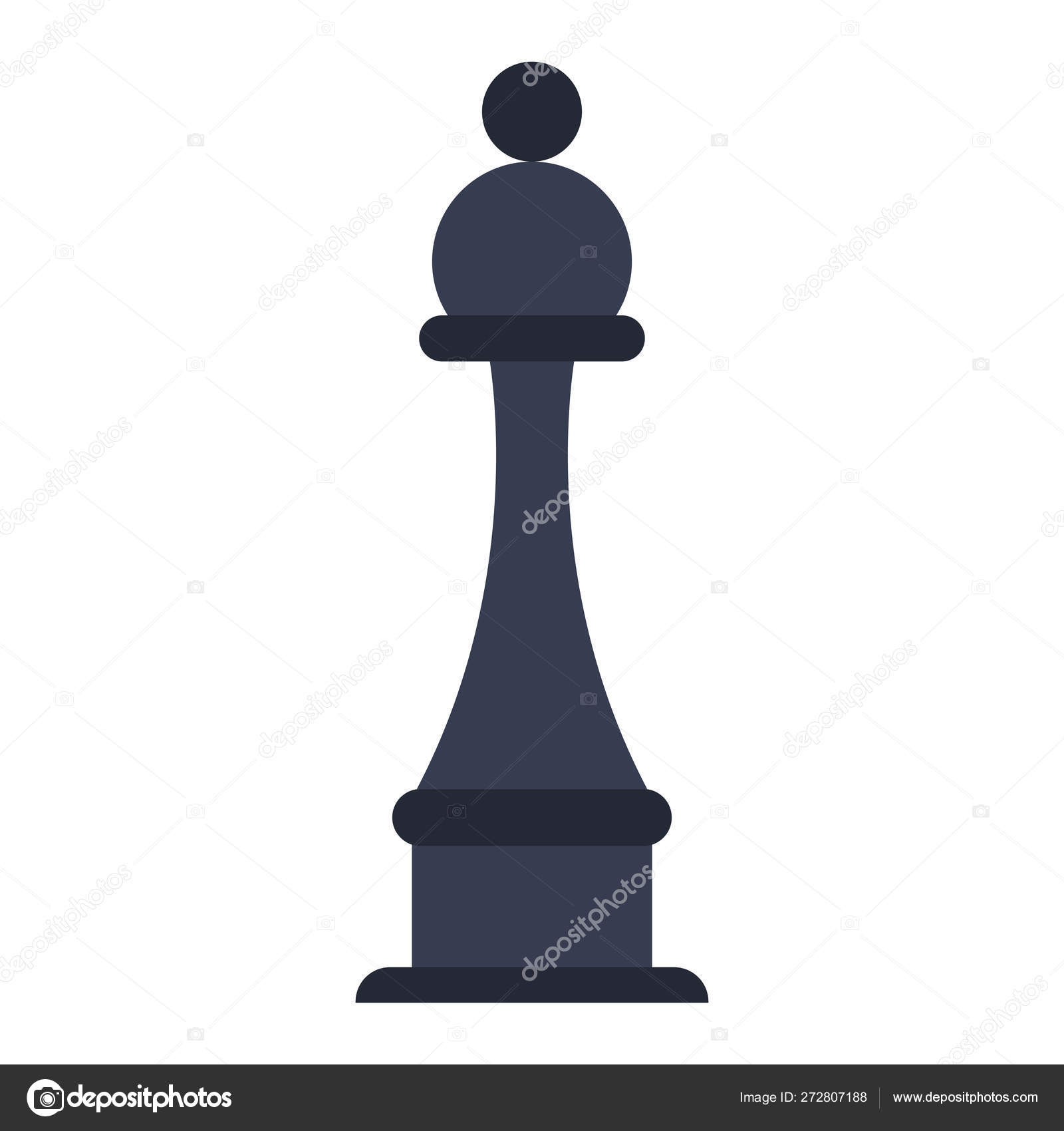 Vetor de design de silhueta de peça de xadrez torre