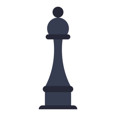 Satranç taş oyunu sembolü izole