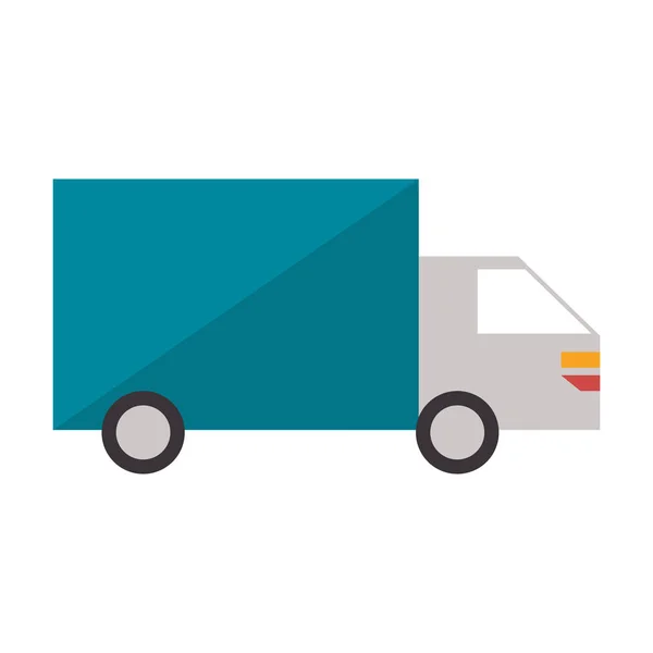 Kargo kamyon araç izole — Stok Vektör