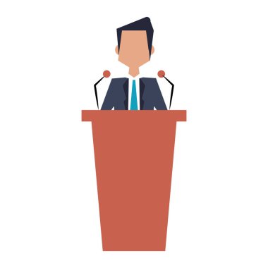 Podyum avatar üzerinde Işadamı