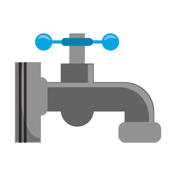 Water faucet tap isolated — Stock Vector