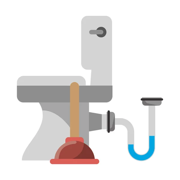 Outils de salle de bain et pumbling — Image vectorielle