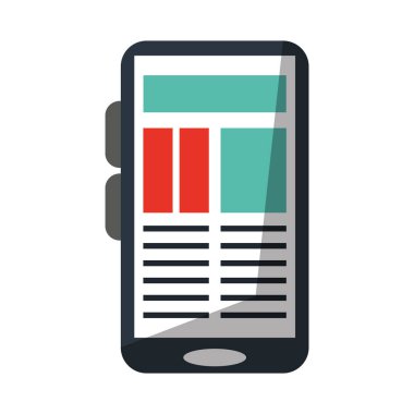 Akıllı telefon mobil teknoloji sembolü