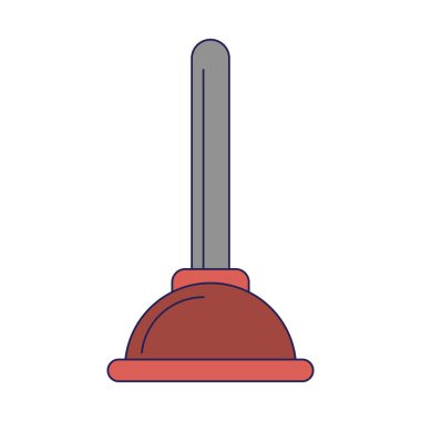 Astronot ekipman karikatür izole mavi çizgiler