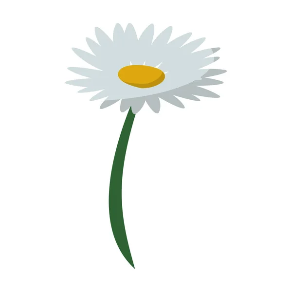 Belle fleur dessin animé isolé — Image vectorielle