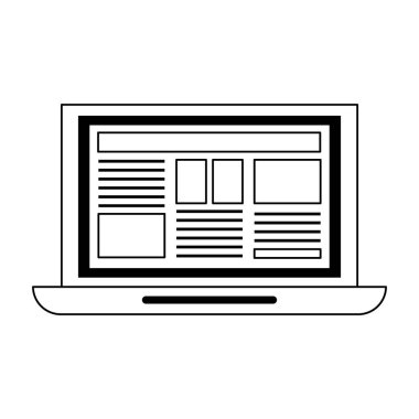 siyah ve beyaz dizüstü bilgisayar teknolojisi