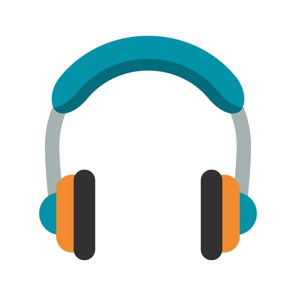 Musik Kopfhörer Gerät isoliert — Stockvektor