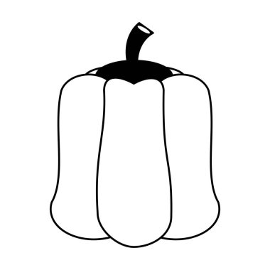 Kırmızı biber siyah beyaz taze sebze