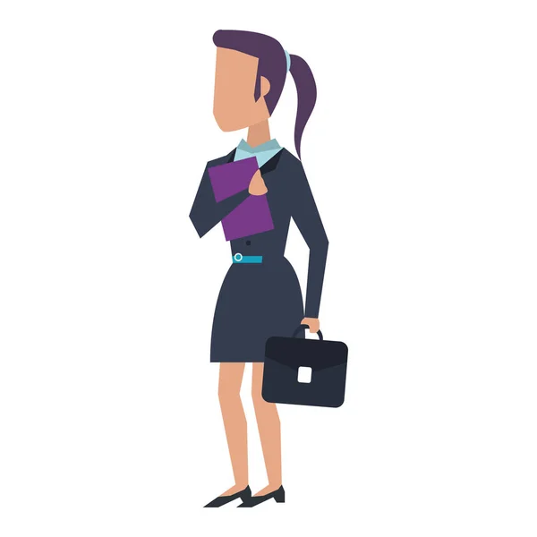 Avatar de femme d'affaires exécutif — Image vectorielle