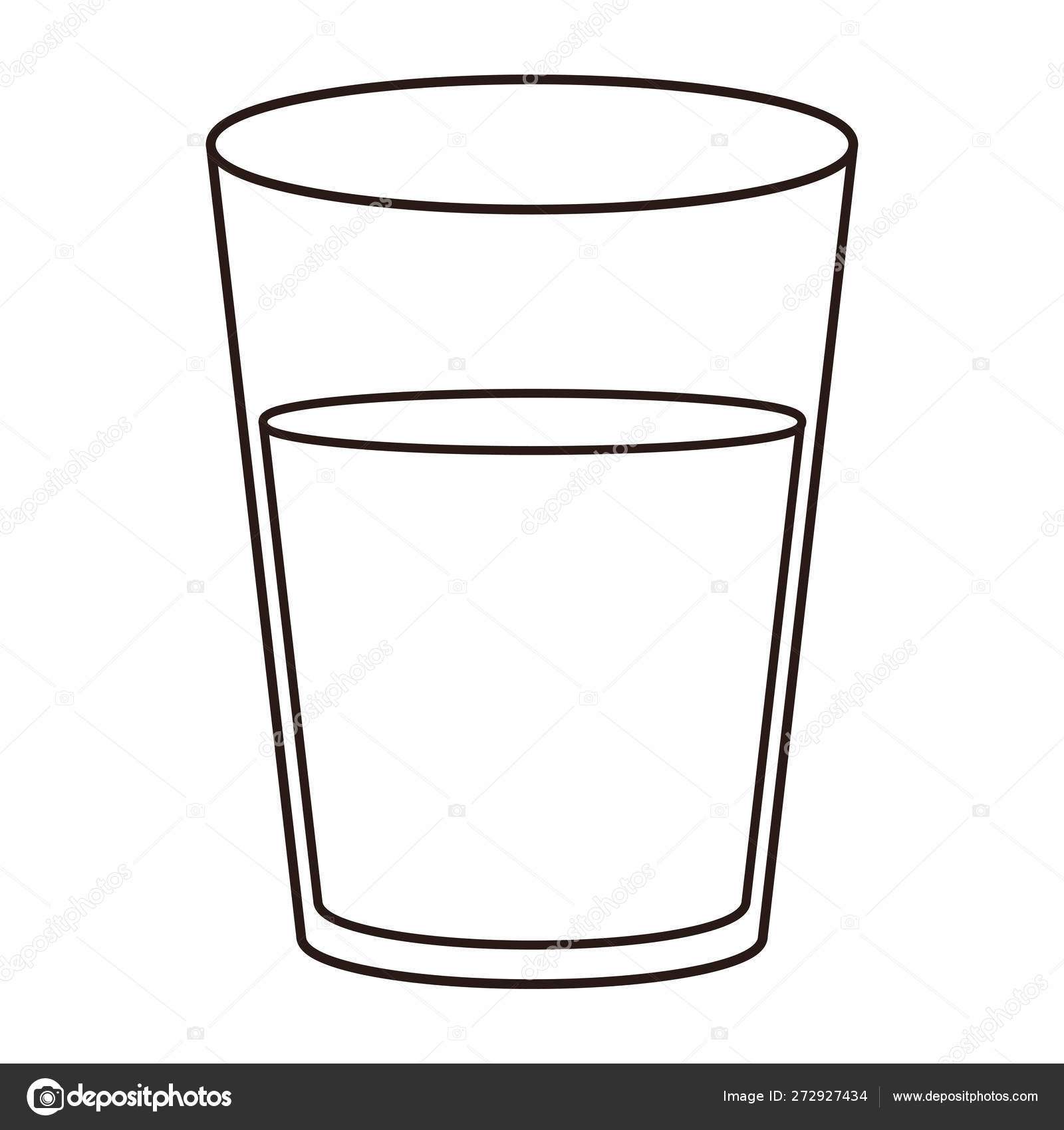 Tube boisson, verre d'eau png - Glass of water clipart