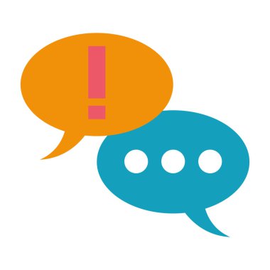 Dikkat işareti ile konuşma kabarcıkları