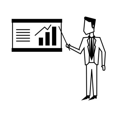 Bullhorn reklam sembolü siyah ve beyaz izole