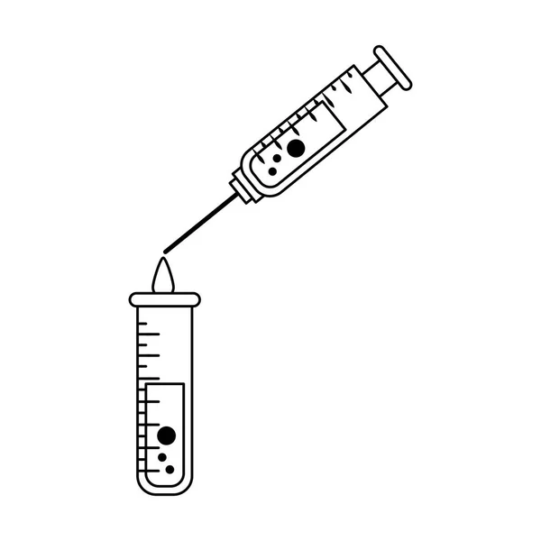 Medische gezondheidszorg levert in zwart-wit — Stockvector