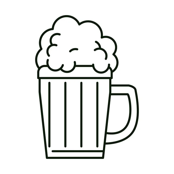 Coupe en bois de bière — Image vectorielle