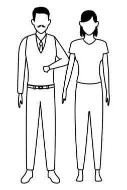 siyah beyaz yaşlı adam ve genç kadın