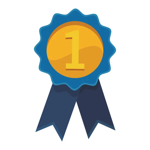 First place winner medal — Stock Vector